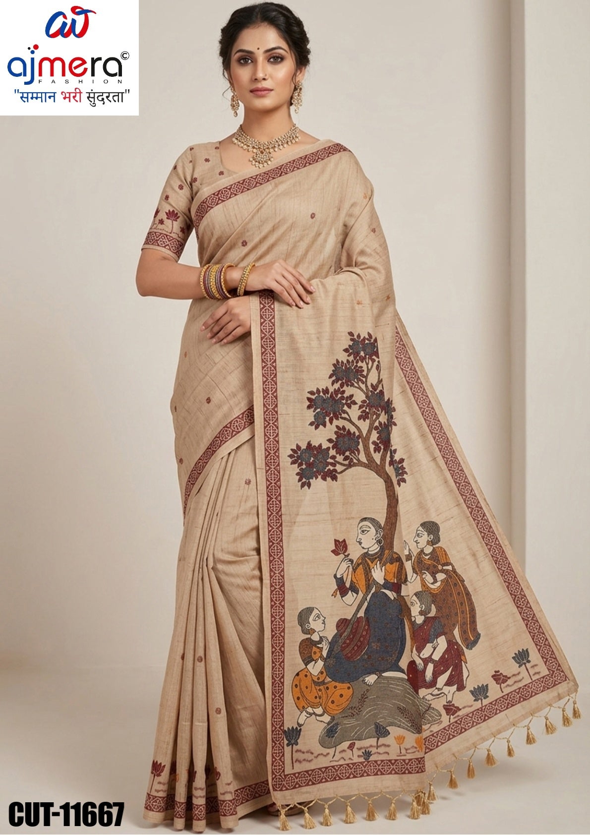 Fashionable Jacquard Silk Saree with Blouse Piece for Special Events | CUT-11667