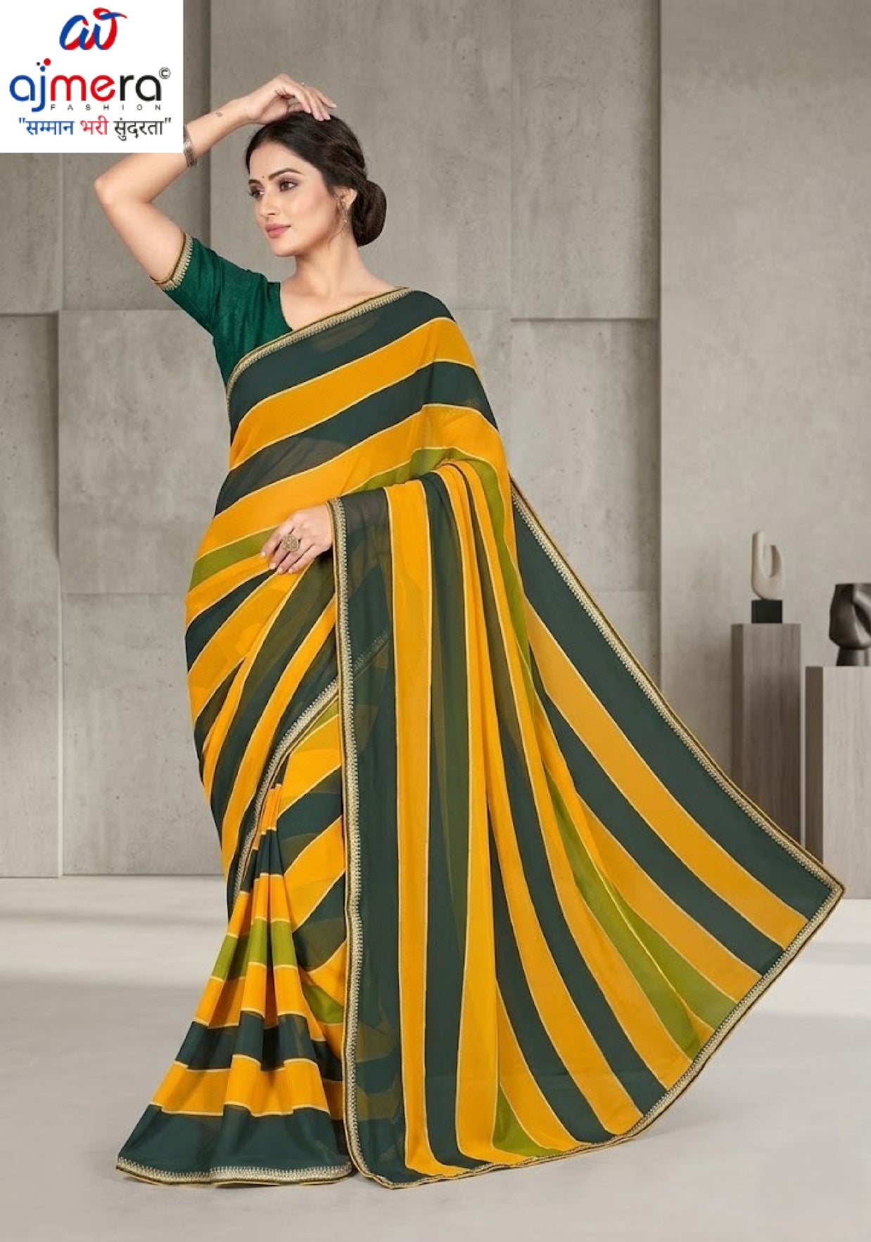 Chic Printed Saree with Blouse Piece for Sophisticated Ethnic Style | VER-HEERA-43708
