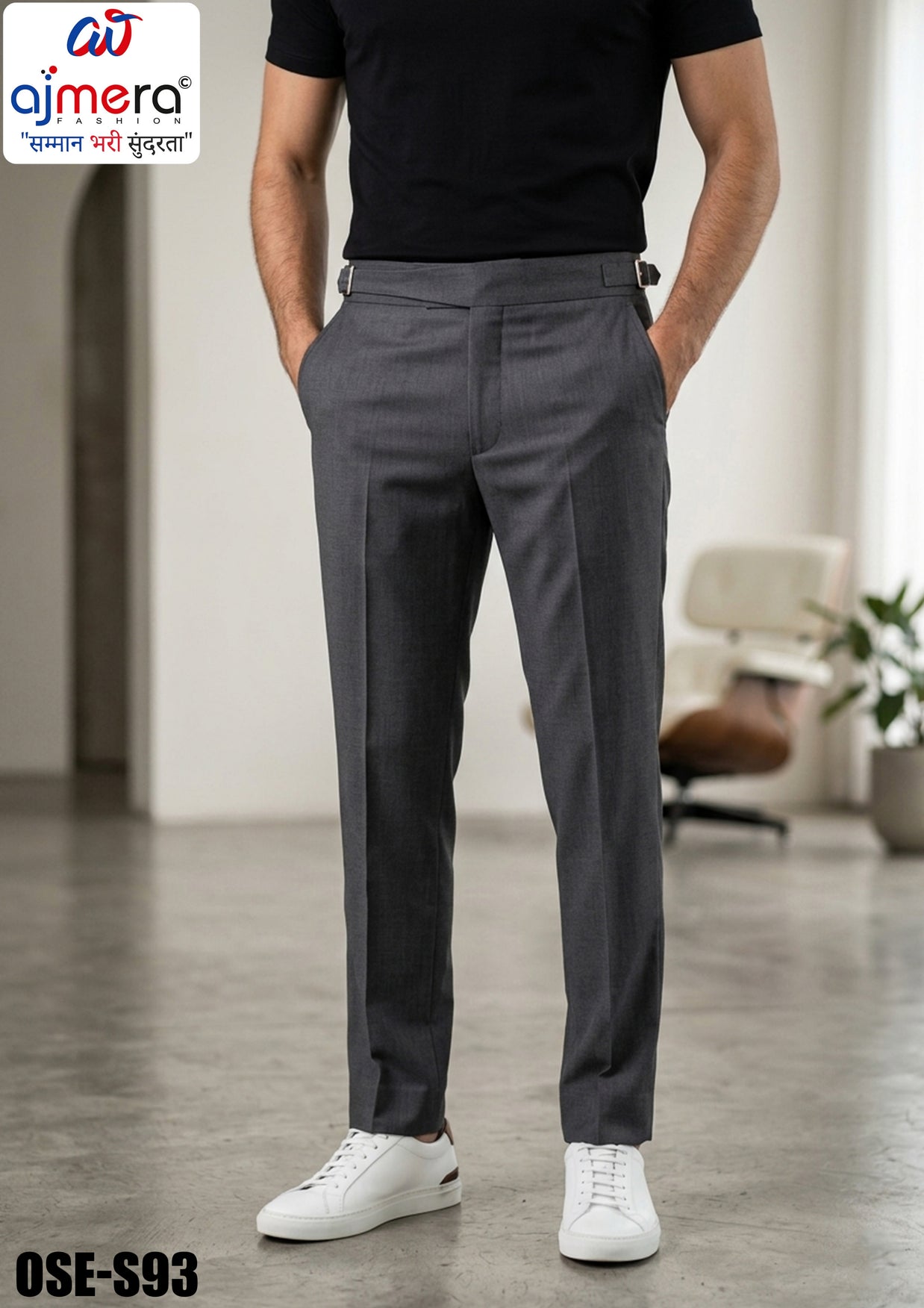 Premium Men's Formal Pant for Office & Business Wear | OSE-SR93