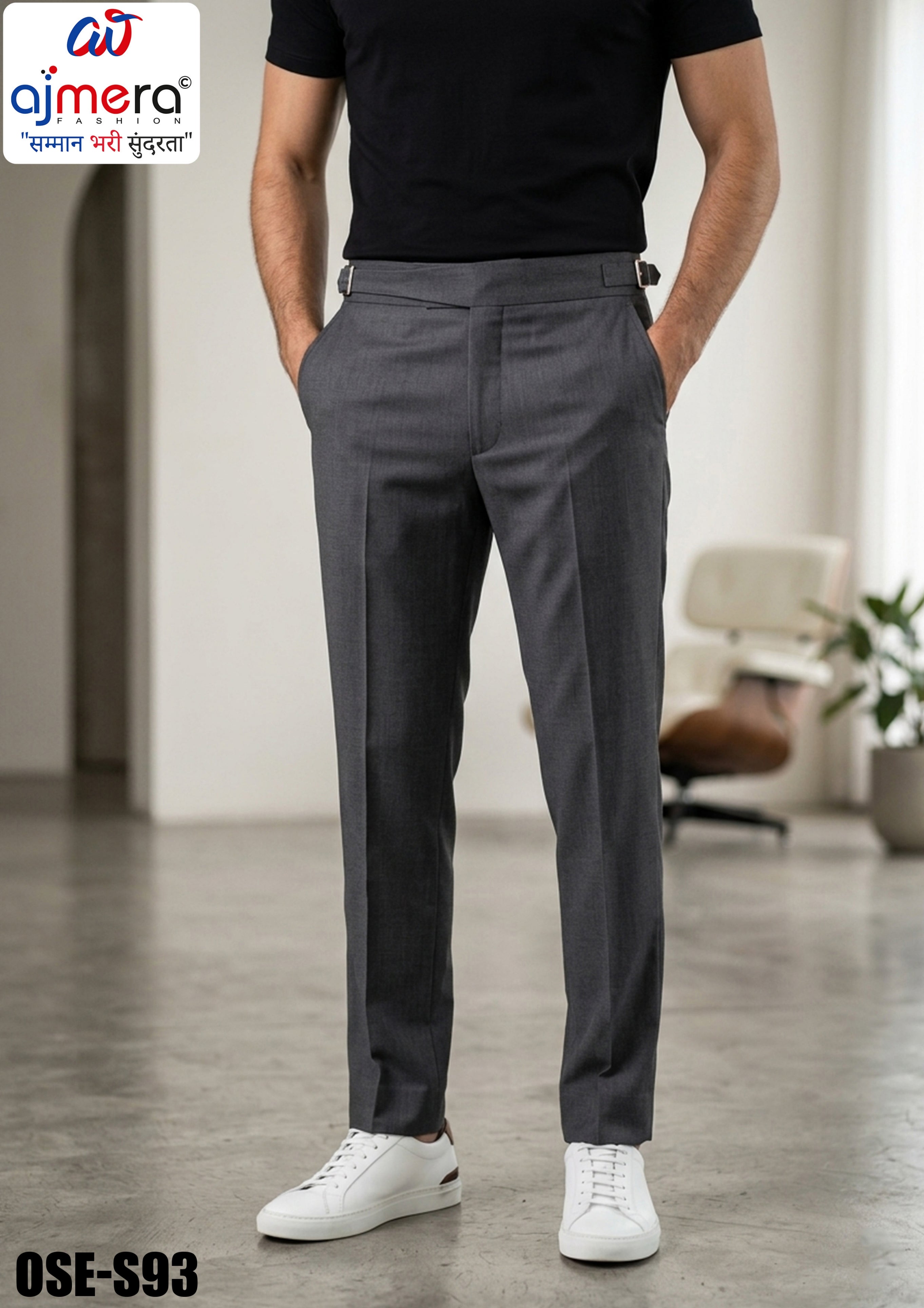 Premium Men's Formal Pant for Office & Business Wear | OSE-SR93