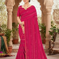 Trendy Dyed Matching Saree with Blouse Piece for Premium Ethnic and Traditional Wear | TIK-BAJIRAO