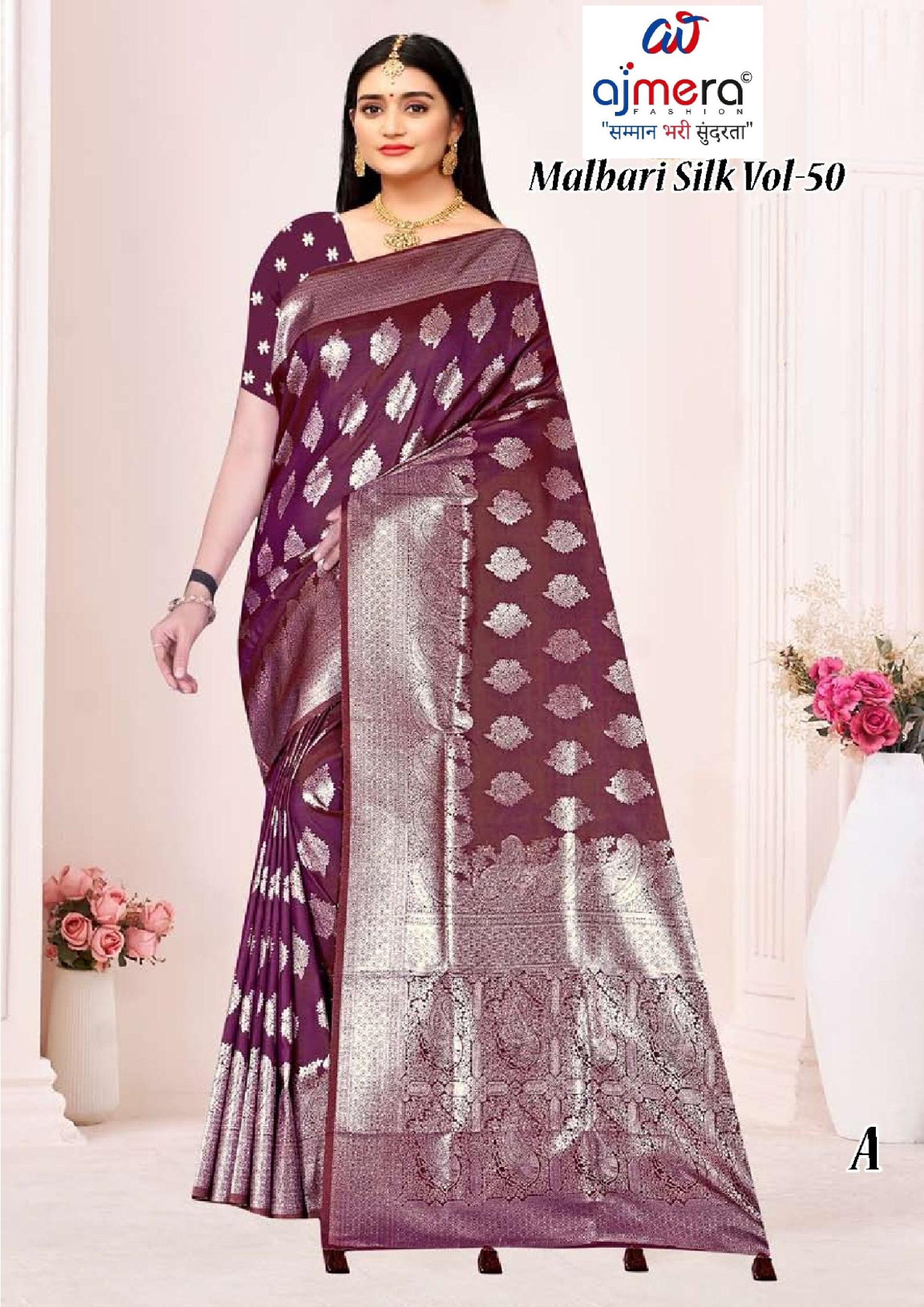 Graceful Jacquard Silk Saree with Blouse Piece for Timeless Ethnic Fashion | TUL-MALBARI SILK VOL-50