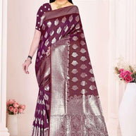 Graceful Jacquard Silk Saree with Blouse Piece for Timeless Ethnic Fashion | TUL-MALBARI SILK VOL-50