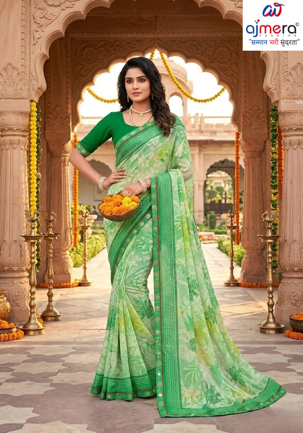 Beautiful Printed Saree with Blouse Piece for Cultural Celebrations  | PRM-RANGBAAZ