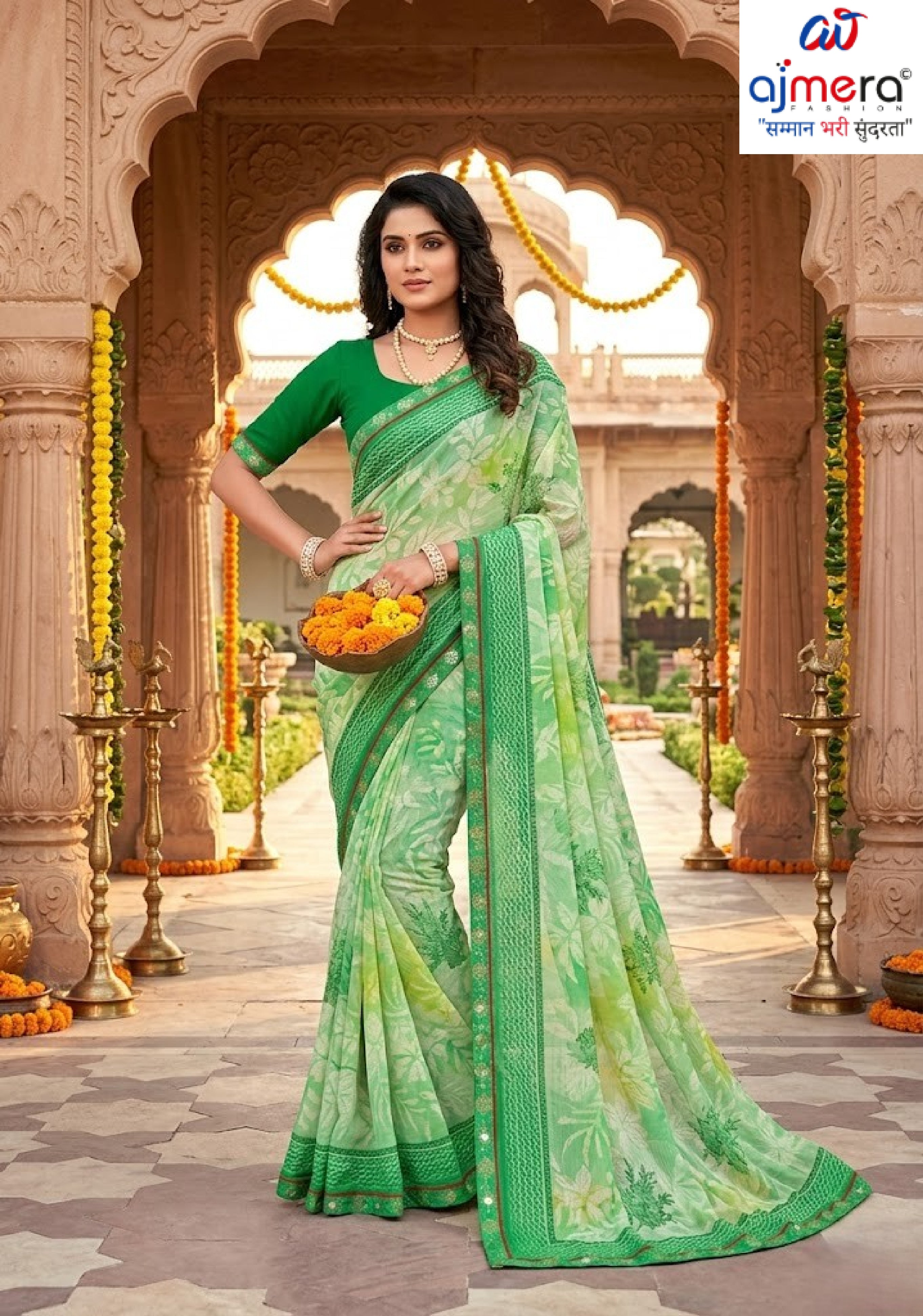 Beautiful Printed Saree with Blouse Piece for Cultural Celebrations  | PRM-RANGBAAZ