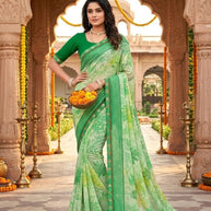 Beautiful Printed Saree with Blouse Piece for Cultural Celebrations  | PRM-RANGBAAZ