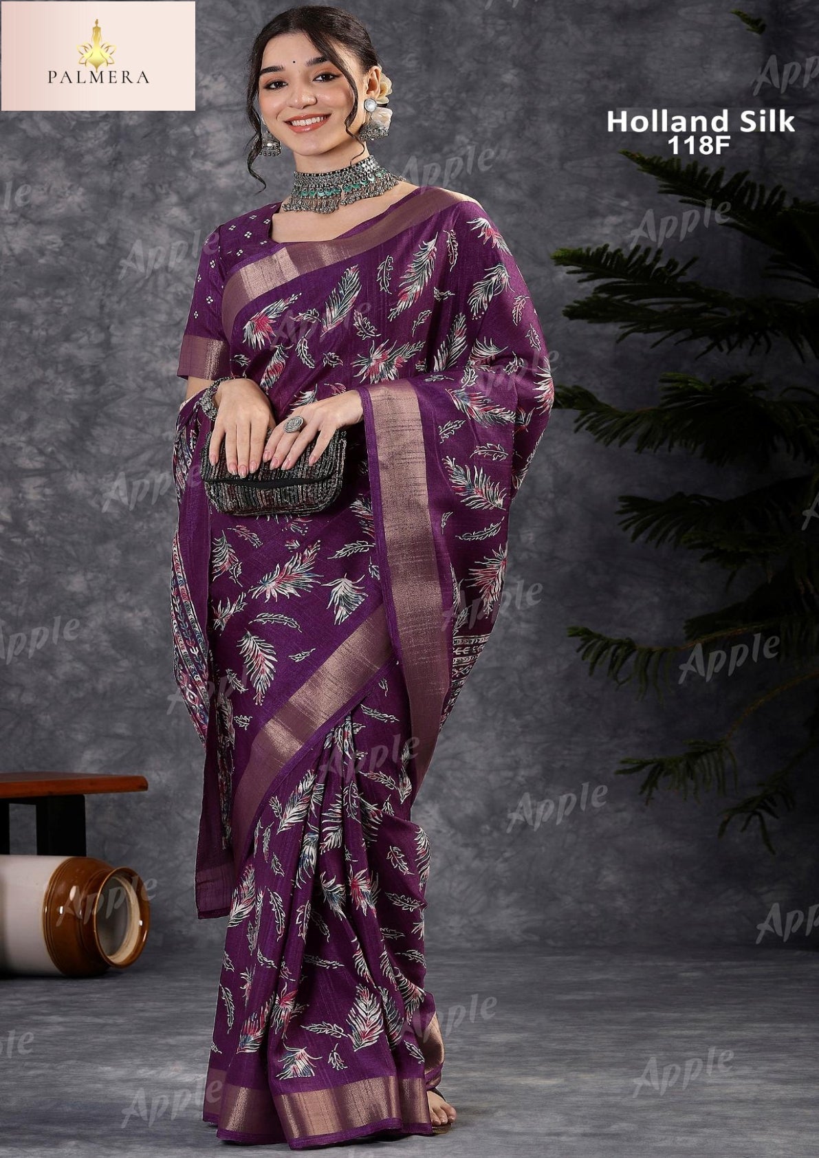 Holland Silk Kota Silk Saree with Blouse for Premium Ethnic and Traditional Wear | ALL-HOLLAND SILK-118