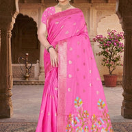 Graceful Elegance Jacquard Silk Saree With Blouse Piece | TUL-KOLAPURI COTTON