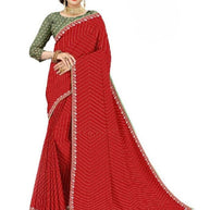 Designer Printed Saree with Blouse Piece for Special Occasions  | TD-RADHA