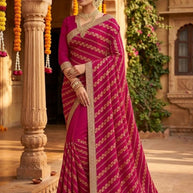 Dyed Matching Saree in Surat without Blouse for Premium Ethnic and Traditional Wear | JP-KITKAT