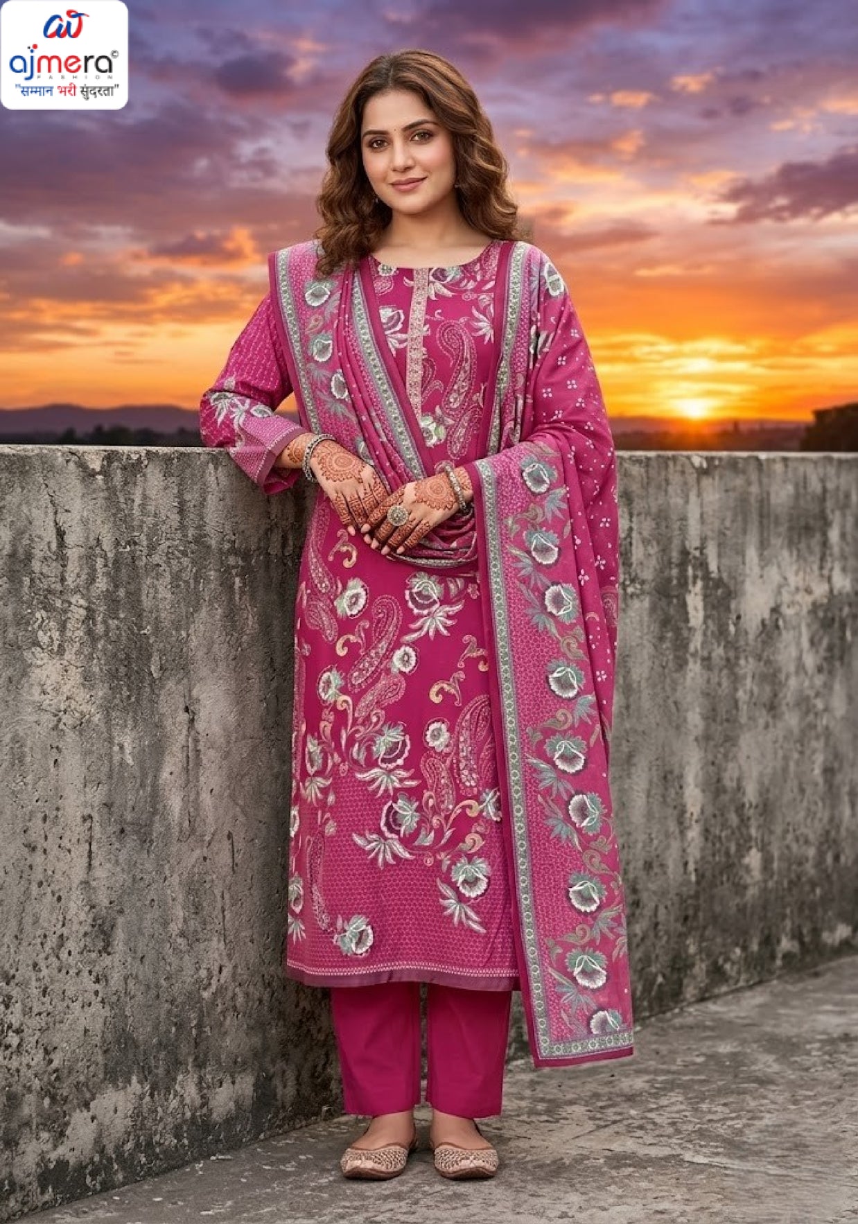 Ladies Cotton Unstitched Suit | VAS-BOSCO