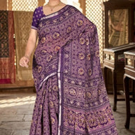 Graceful Printed Saree with Blouse Piece for Modern Ethnic Fashion  | VER-SHANTI-47831