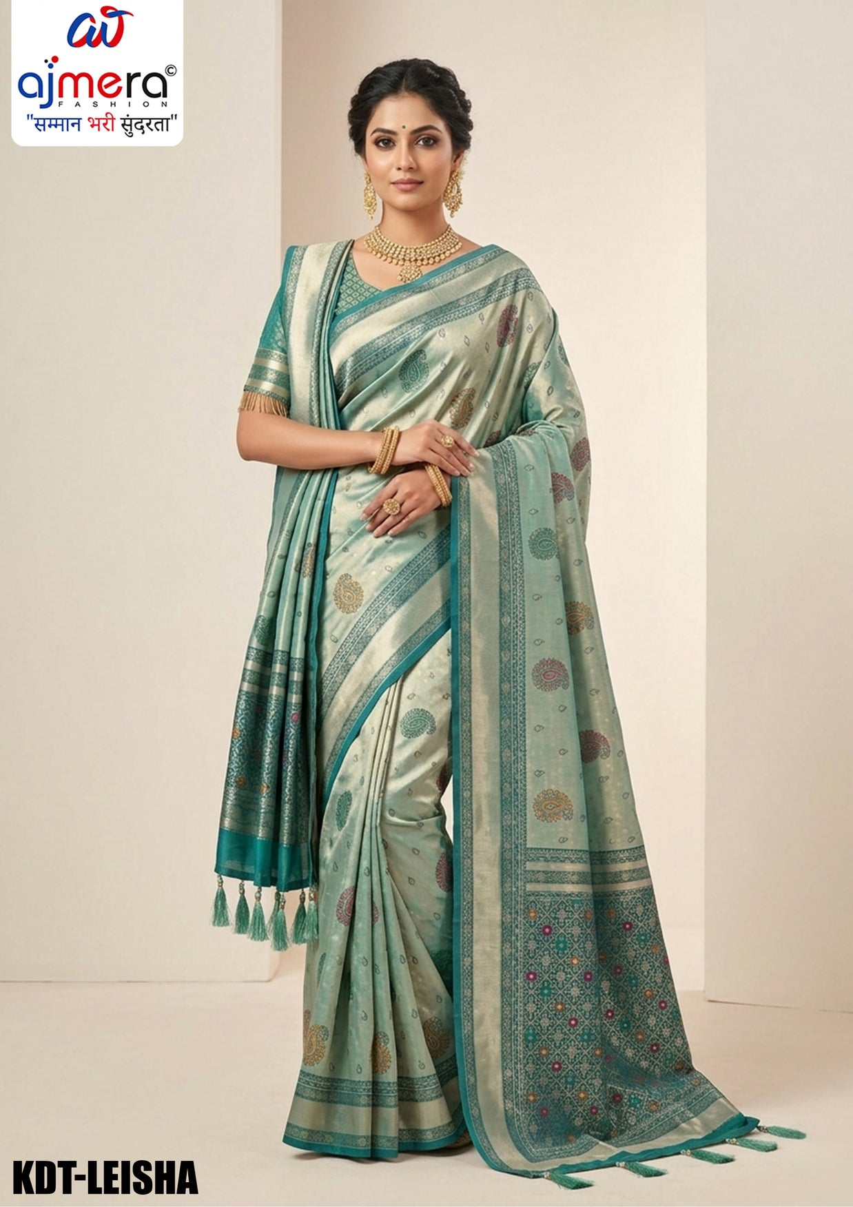 Party Wear Jacquard Silk Saree With Blouse Piece | KDT-LEISHA