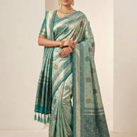 Party Wear Jacquard Silk Saree With Blouse Piece | KDT-LEISHA