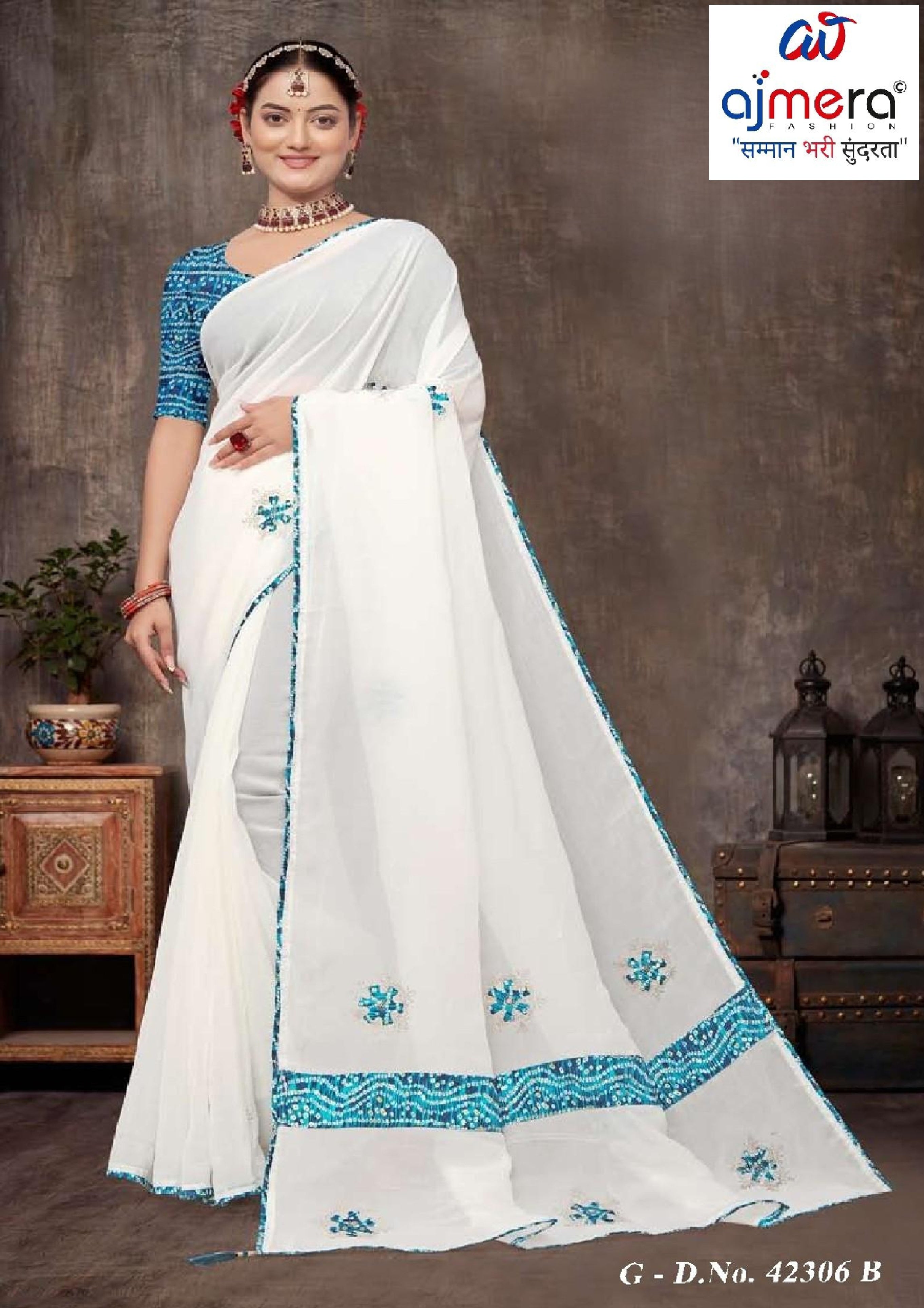 Exclusive Printed Saree with Blouse Piece for Elegant Ethnic Look  | SSR-EFFORT