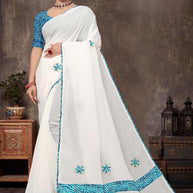 Exclusive Printed Saree with Blouse Piece for Elegant Ethnic Look  | SSR-EFFORT