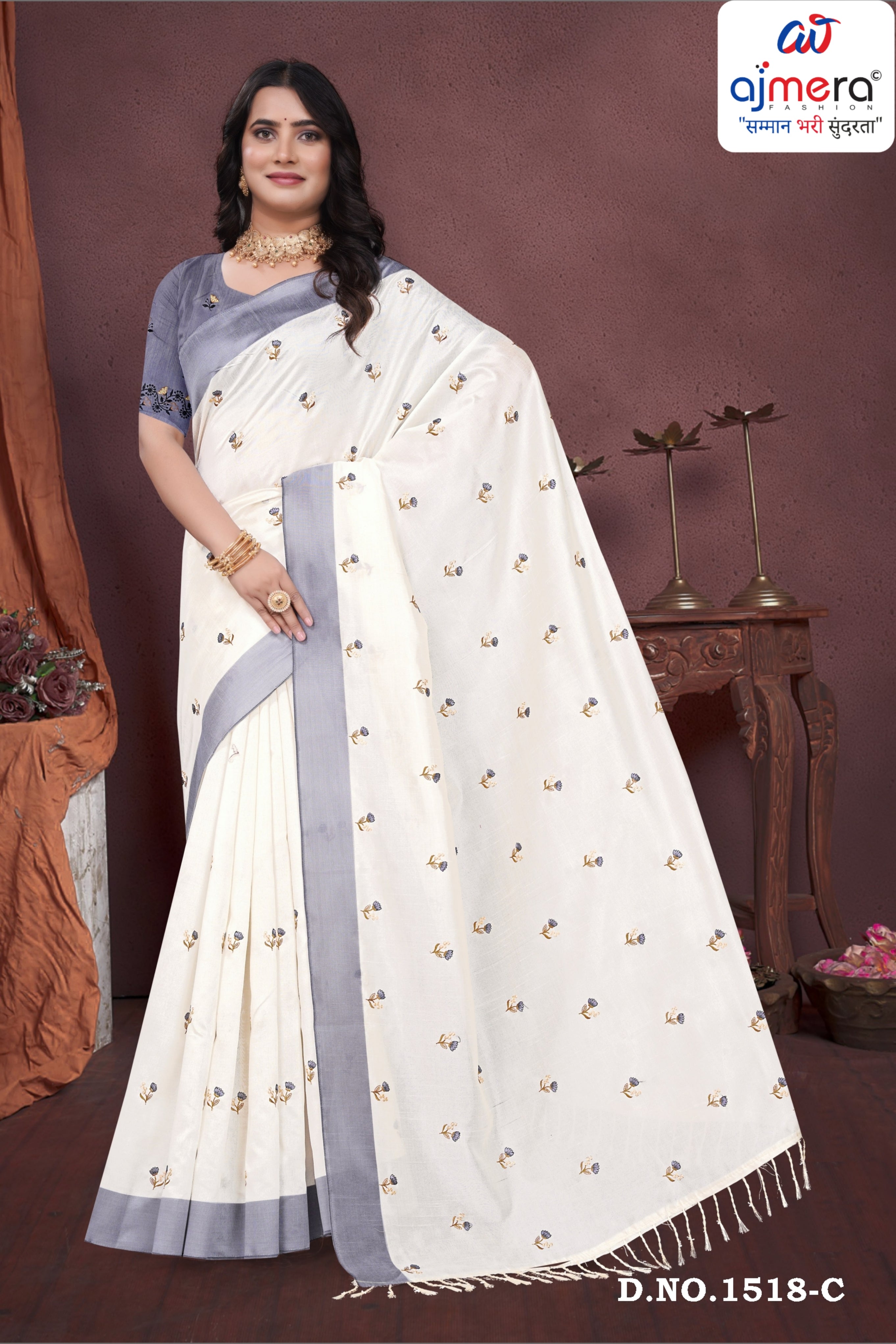 Daily Wear Cotton Saree with Blouse Piece for Premium Ethnic and Traditional Wear | PUT-TRUMP-2