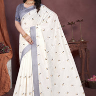 Daily Wear Cotton Saree with Blouse Piece for Premium Ethnic and Traditional Wear | PUT-TRUMP-2