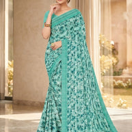 Stylish Printed Saree with Blouse Piece for Traditional Celebrations  | GLC-NIRALI