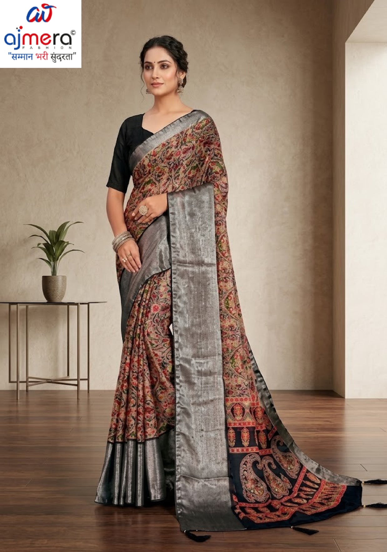 Contemporary Printed Saree with Blouse Piece for Premium Wear  | RDD-LALITA