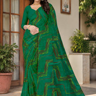 Zomato Print Loose Saree with Blouse for Premium Ethnic and Traditional Wear | CAS-SAWARIYA