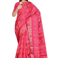 Classic Printed Saree with Blouse Piece for Timeless Traditional Style  | VER-NEELAM-32852