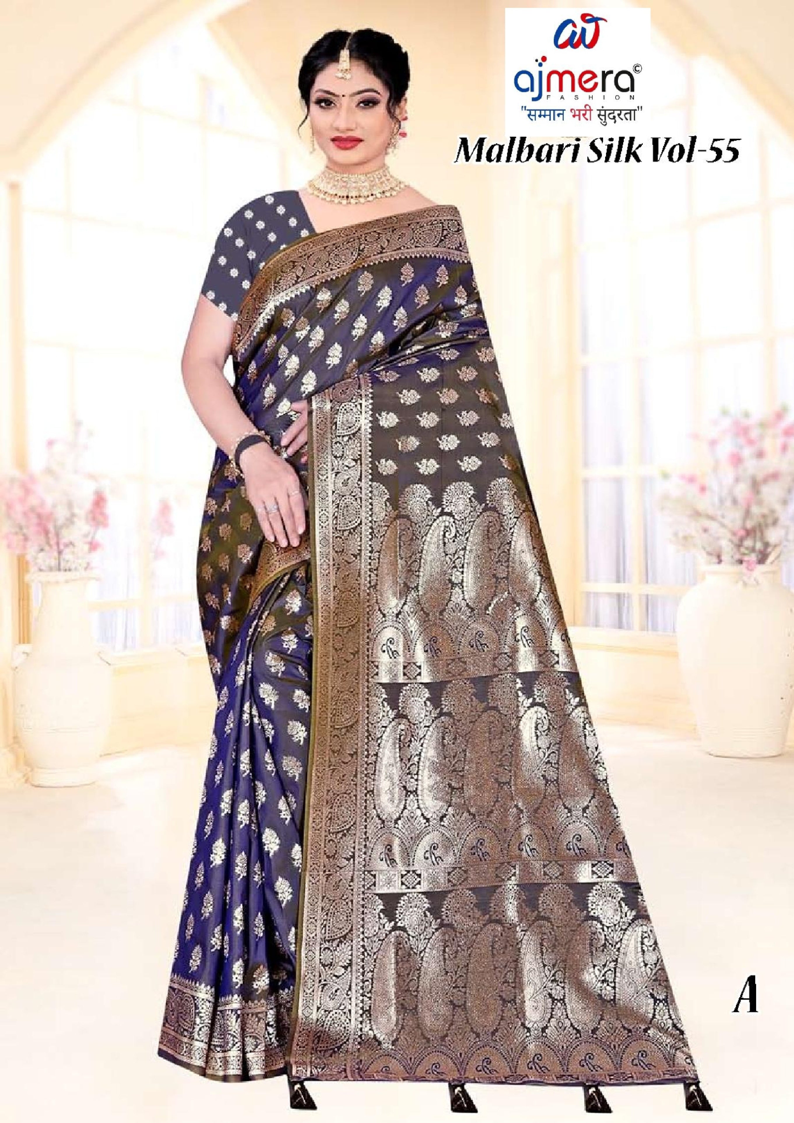 Exclusive Jacquard Silk Saree with Blouse Piece for Premium Cultural Wear | TUL-MALBARI SILK VOL-55