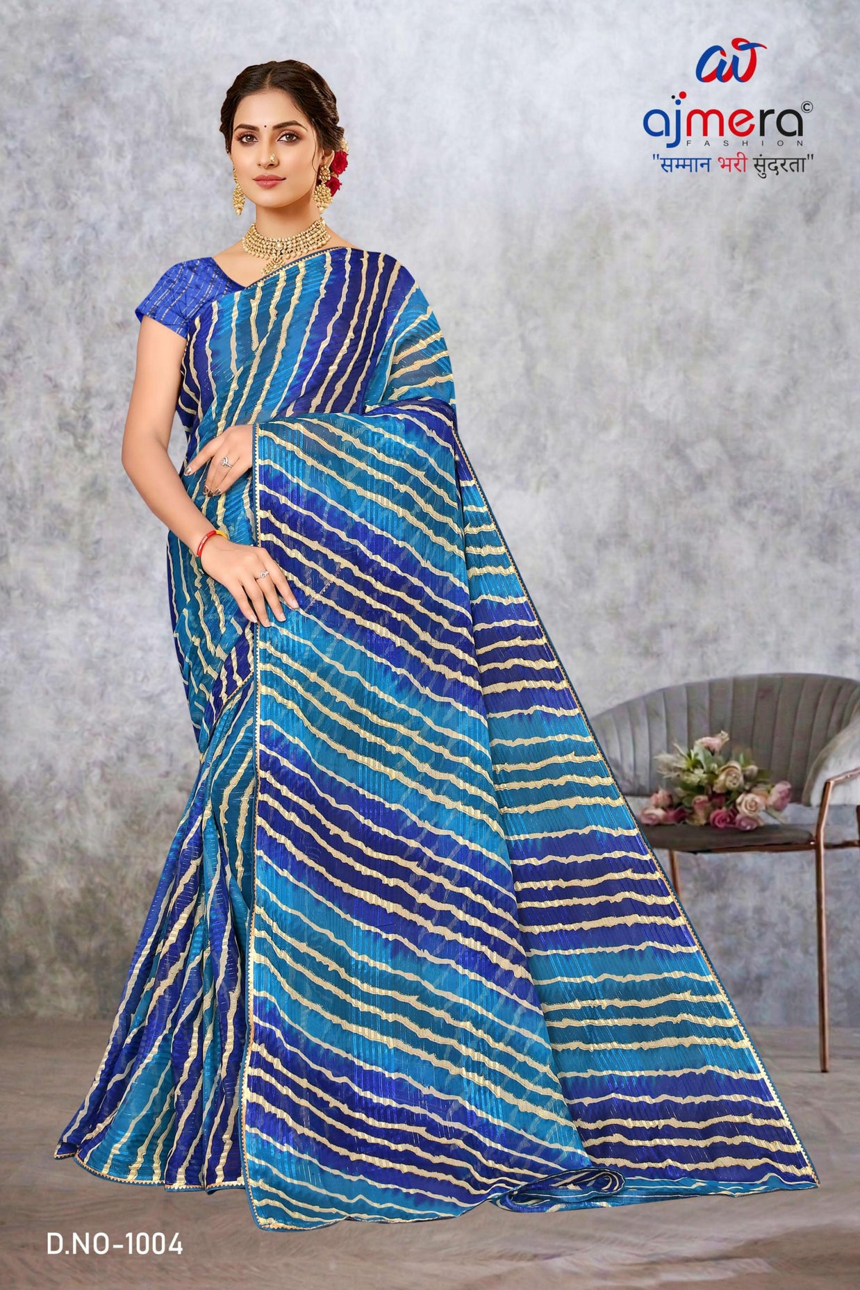 Chic Printed Saree with Blouse Piece for Sophisticated Ethnic Style | SNR-JUMP