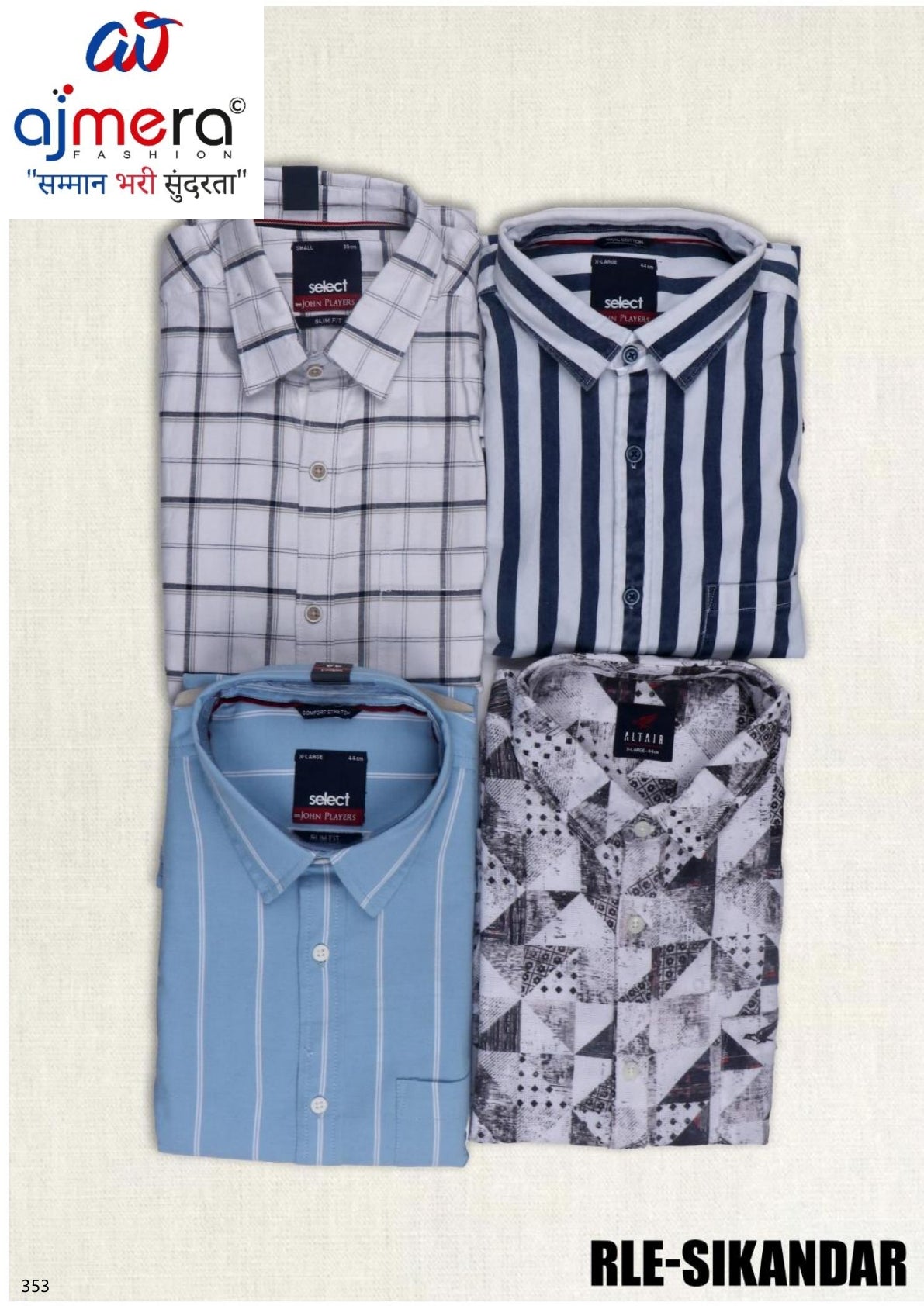 Mens Shirt Wholesaler India for Retailers | RLE-SIKANDAR