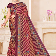 Stylish Printed Saree with Blouse Piece for Traditional Celebrations  | SNR-DHURANDHAR
