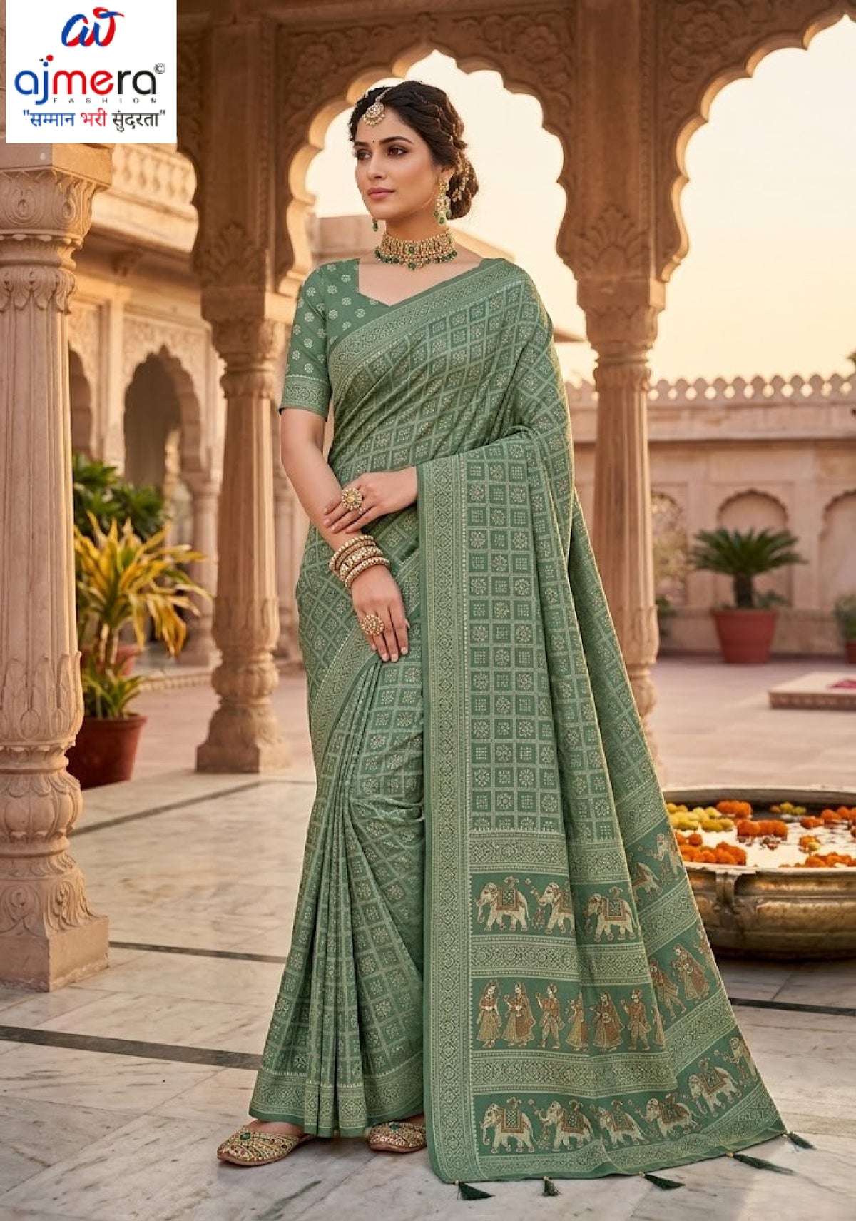 Graceful Printed Saree with Blouse Piece for Modern Ethnic Fashion | PUS-DREAM GIRL-237