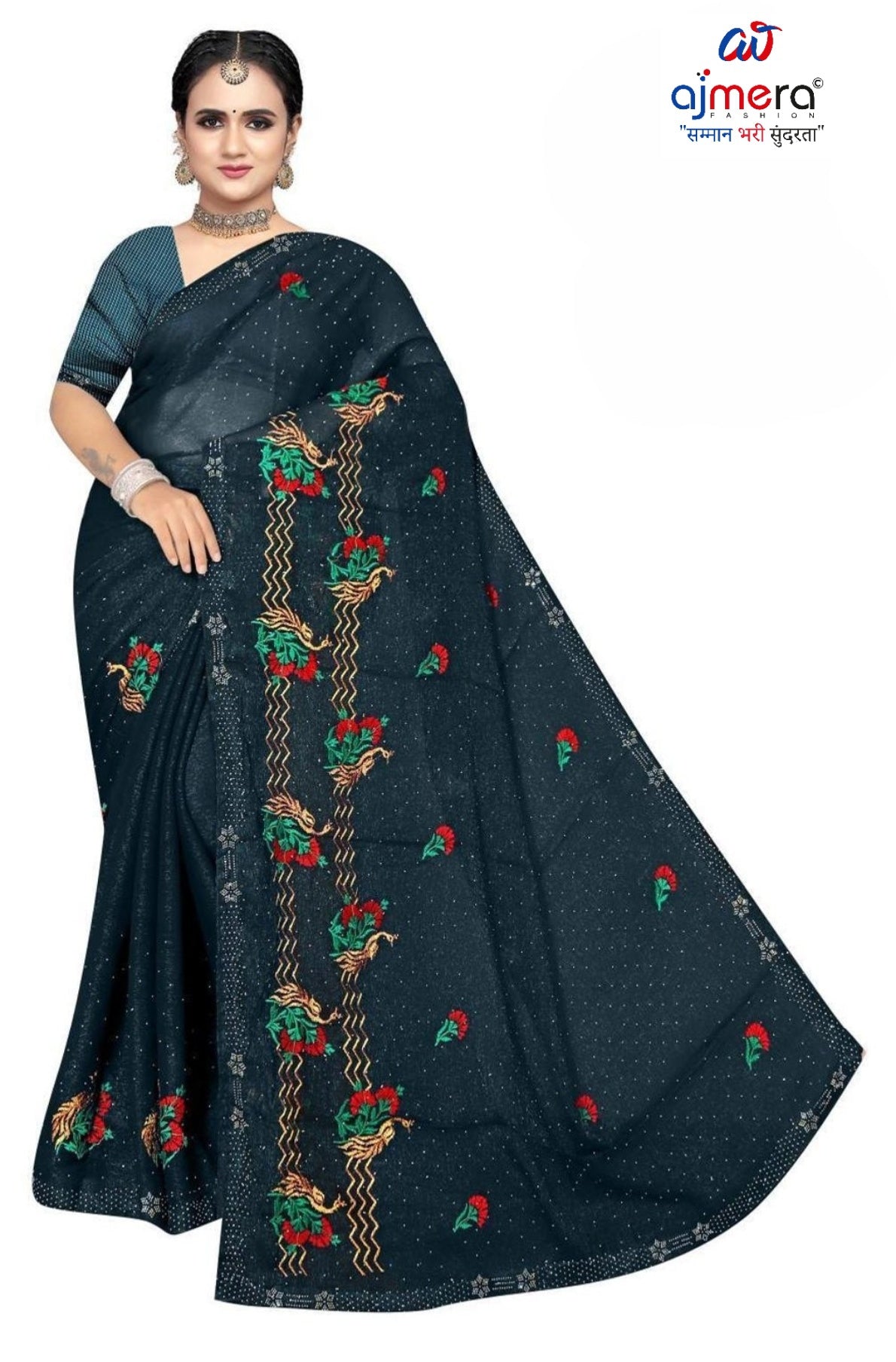 Direct Saree Manufacturer with Blouse Piece for Premium Ethnic and Traditional Wear | VKM-GABBAR