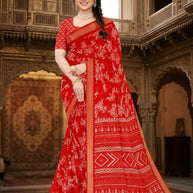 Designer Printed Saree with Blouse Piece for Special Occasions | GLC-ROYAL LADY