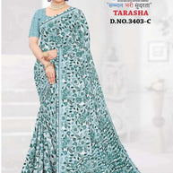 Fashionable Printed Saree with Blouse Piece for Festive Collection | GLC-TARASHA