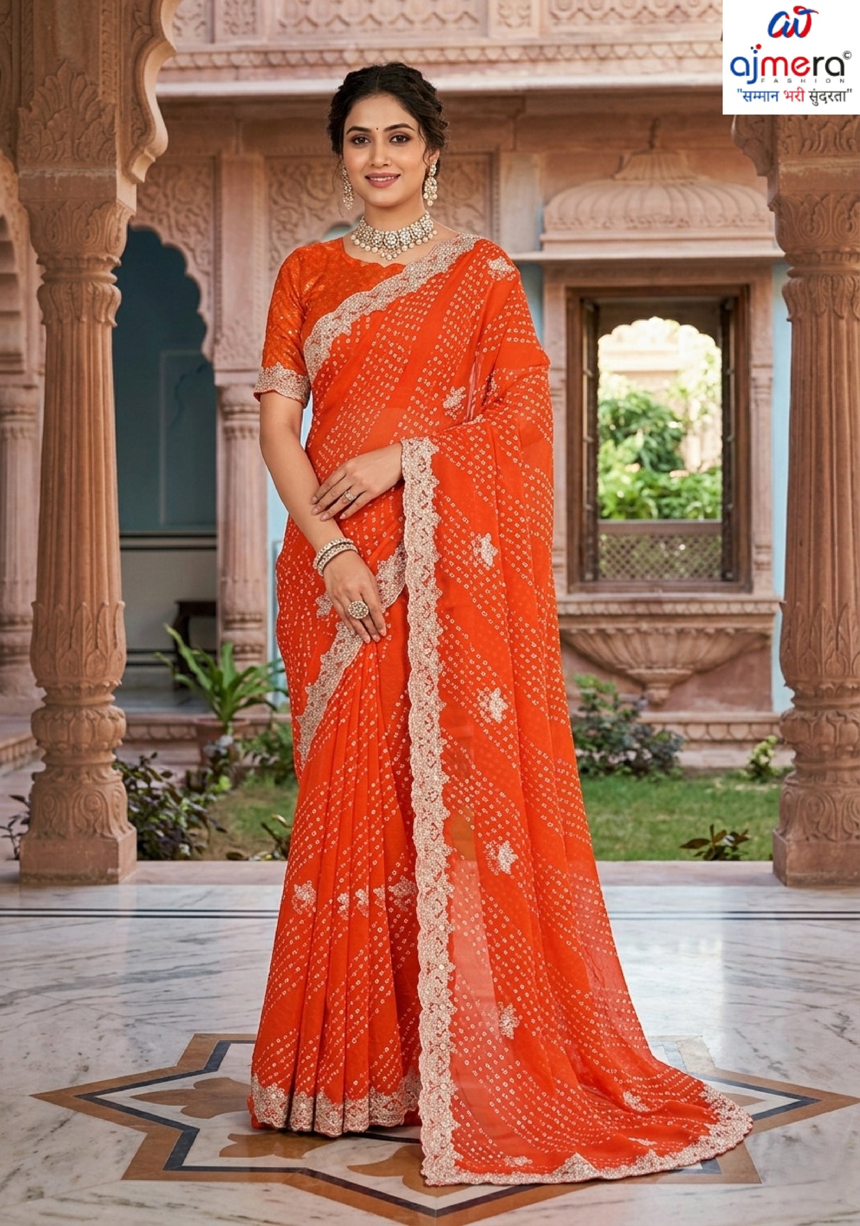 Fashionable Printed Saree without Blouse for Festive Collection  | JS-KANCHAN-2