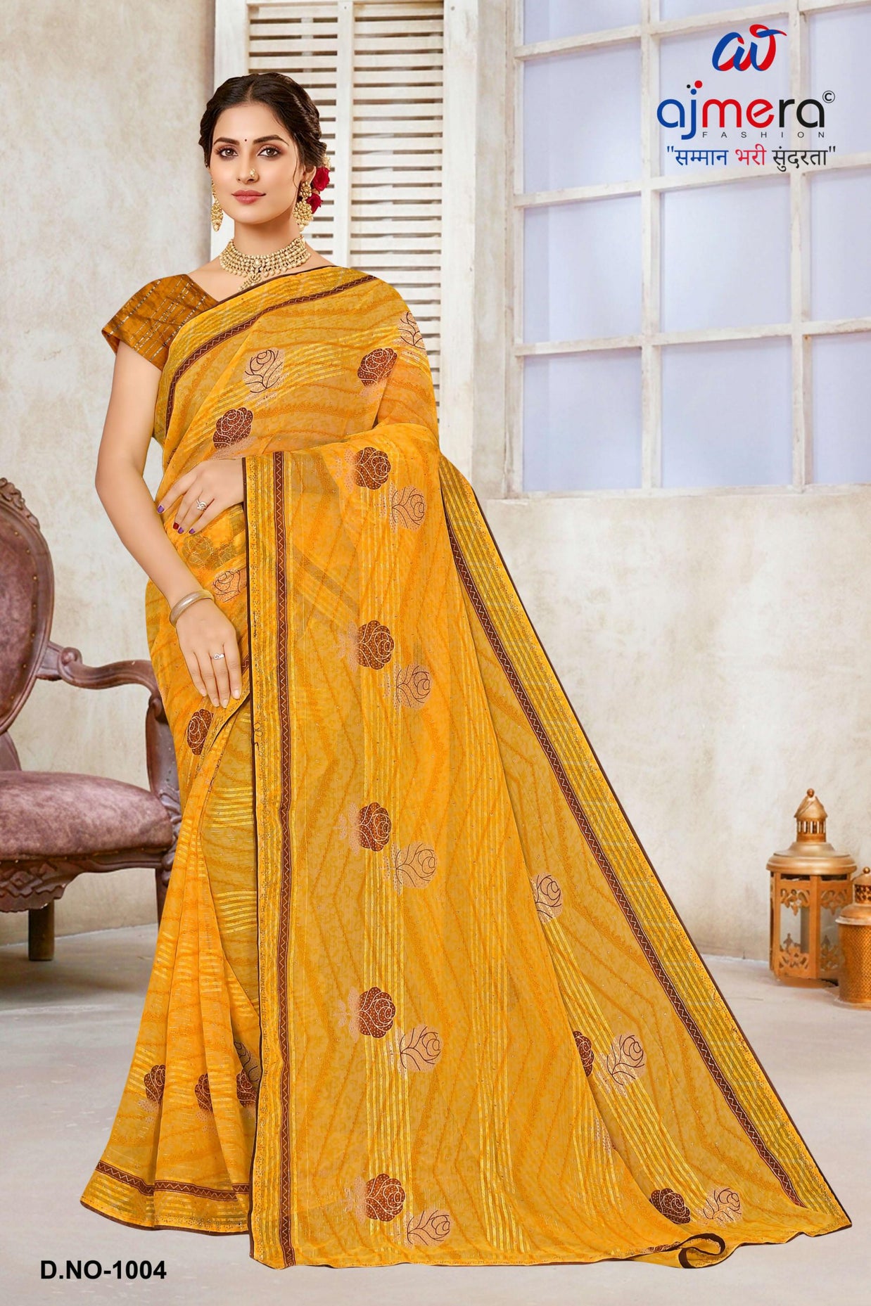 Graceful Printed Saree with Blouse Piece for Modern Ethnic Fashion  | SNR-LIBERTY