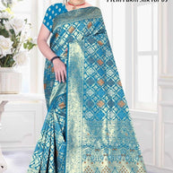 Elegant Jacquard Silk Saree with Designer Blouse Piece for Festive Elegance | TUL-PREM PAKHI SILK VOL-03