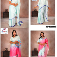 Chinon Print Loose Saree with Blouse for Premium Ethnic and Traditional Wear | YDP-MAHARANI