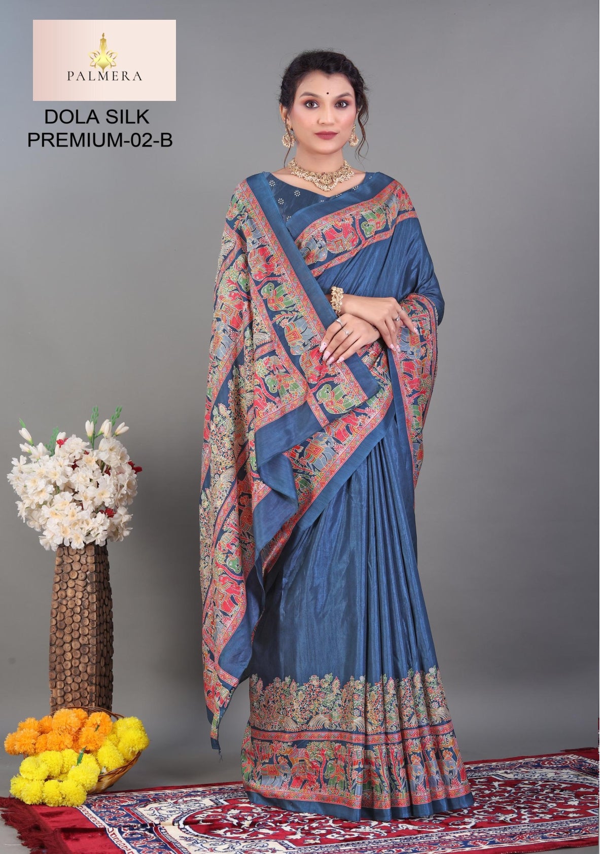 Dola Silk Premium Art Silk Saree with Blouse for Premium Ethnic Wear | ALL-DOLA SILK PREMIUM-02