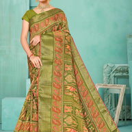Graceful Printed Saree with Blouse Piece for Modern Ethnic Fashion  | SNR-RASHI