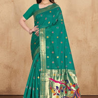 Stylish Jacquard Silk Saree with Blouse Piece for Festive Collection | TUL-SAFARI COTTON VOL-03