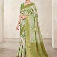Luxury Charm Jacquard Silk Saree Without Blouse | TUL-AMRIT LOVE COTTON