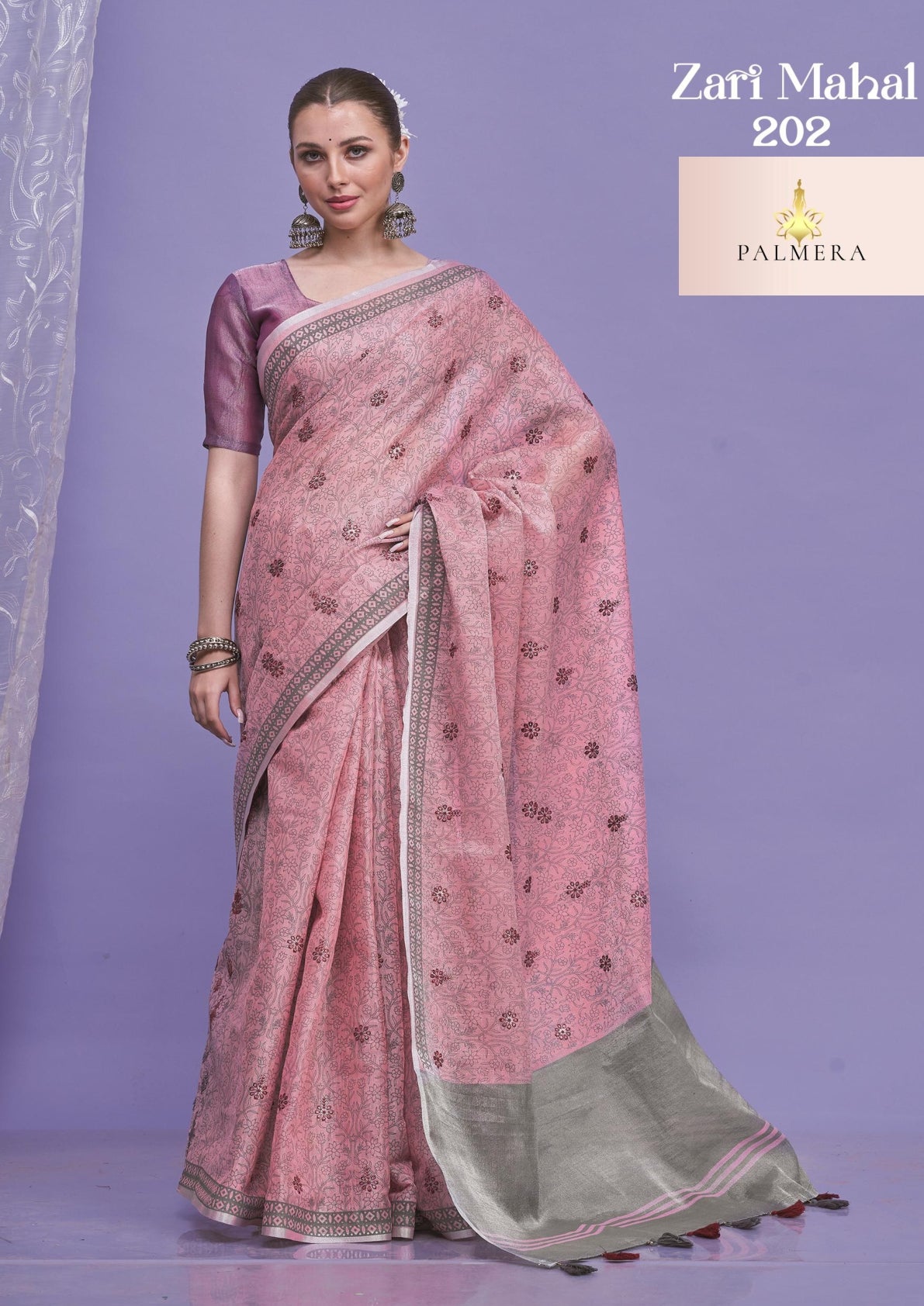 Palmera Saree Wholesaler and Palmera Saree Supplier | ALL-ZARI MAHAL VOL-02