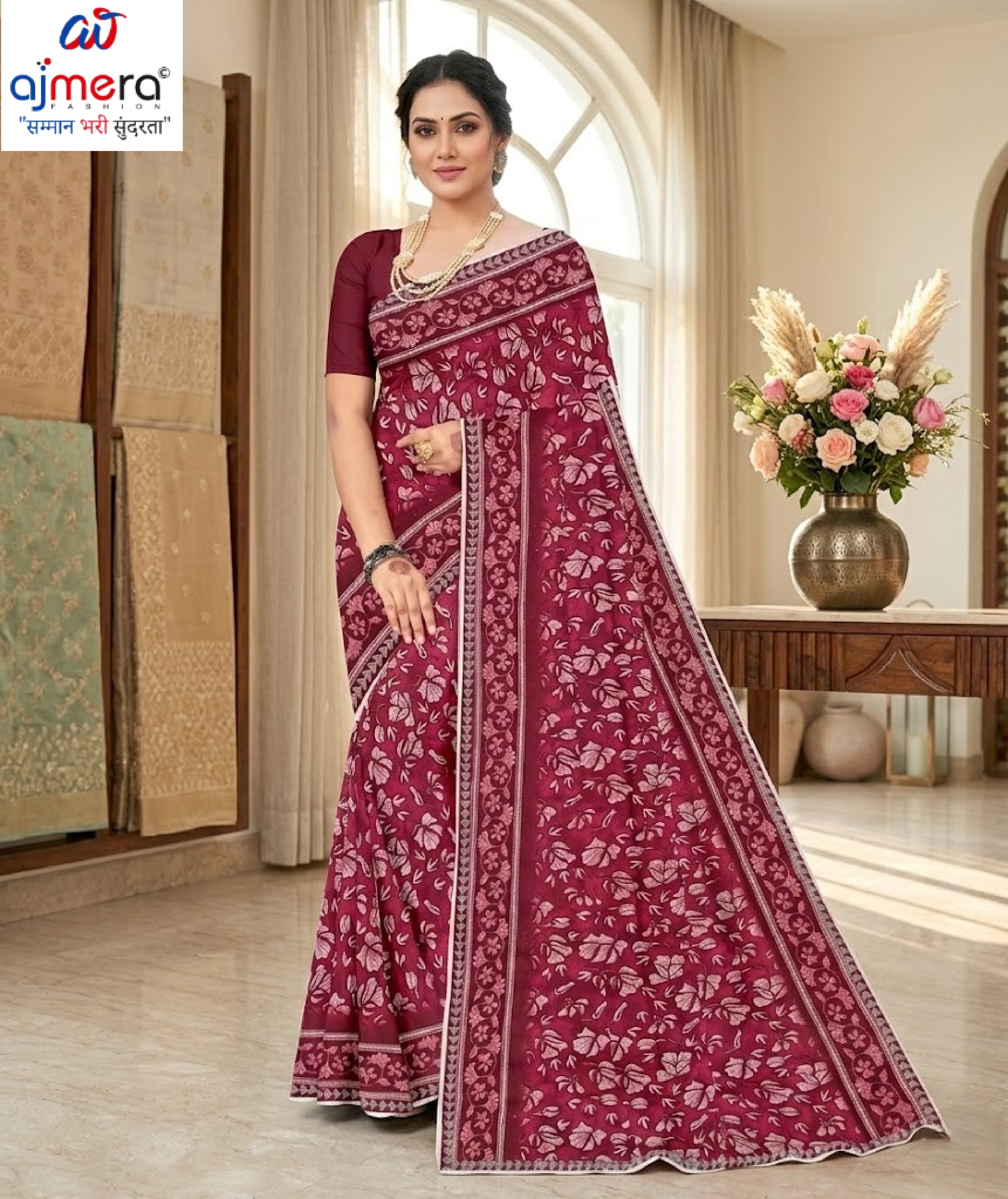Contemporary Printed Saree with Blouse Piece for Premium Wear  | GPT-MEGHA-2