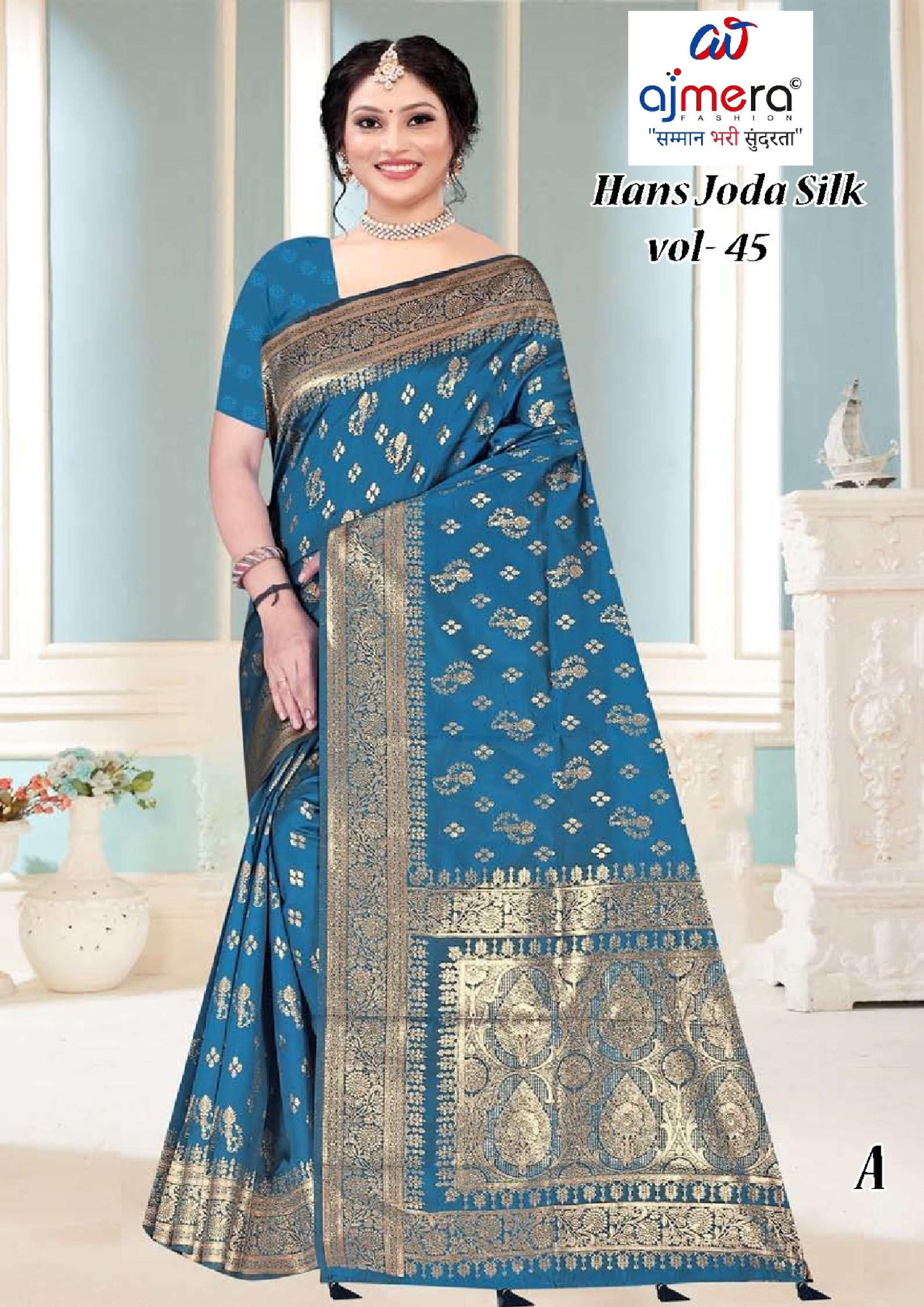Graceful Jacquard Silk Saree with Blouse Piece for Timeless Ethnic Fashion | TUL-HANSJODA SILK VOL-45