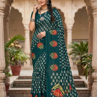 Designer Printed Saree with Blouse Piece for Special Occasions | SSR-SWETA