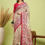 Ganga Silk Saree with Blouse for Premium Ethnic and Designer Wear | ALL-GANGA-22