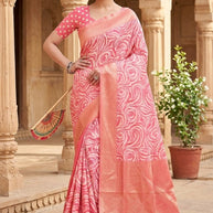 Elegant Jacquard Silk Saree With Blouse Piece | TUL-AASTHA ANU COTTON