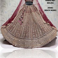 Net Beast Work Lehenga Choli Manufacturer Supplier Exporter|ADD-MOLIRA