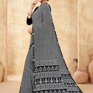 Premium Printed Saree with Matching Blouse Piece for Ethnic Elegance  | CAS-VARMALA